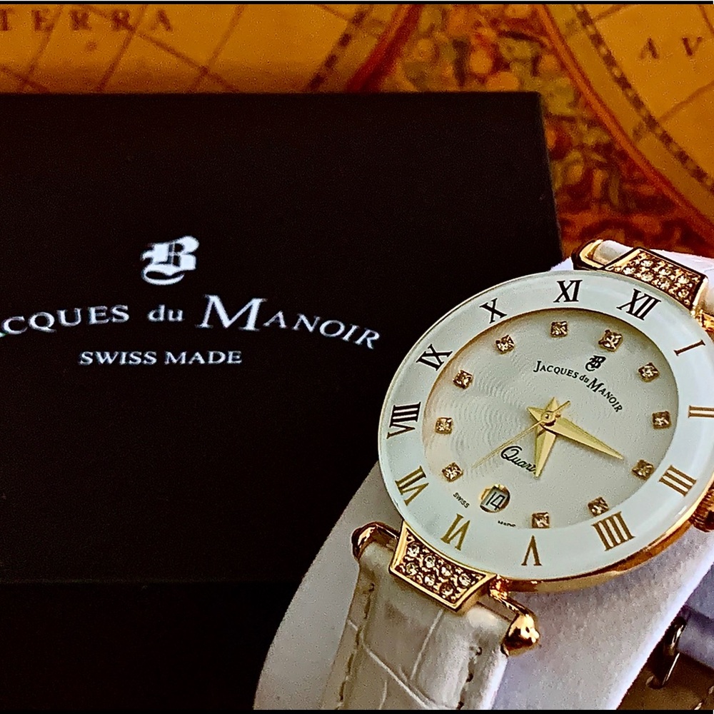 Jacques Du Manoir White Swiss Made Watch